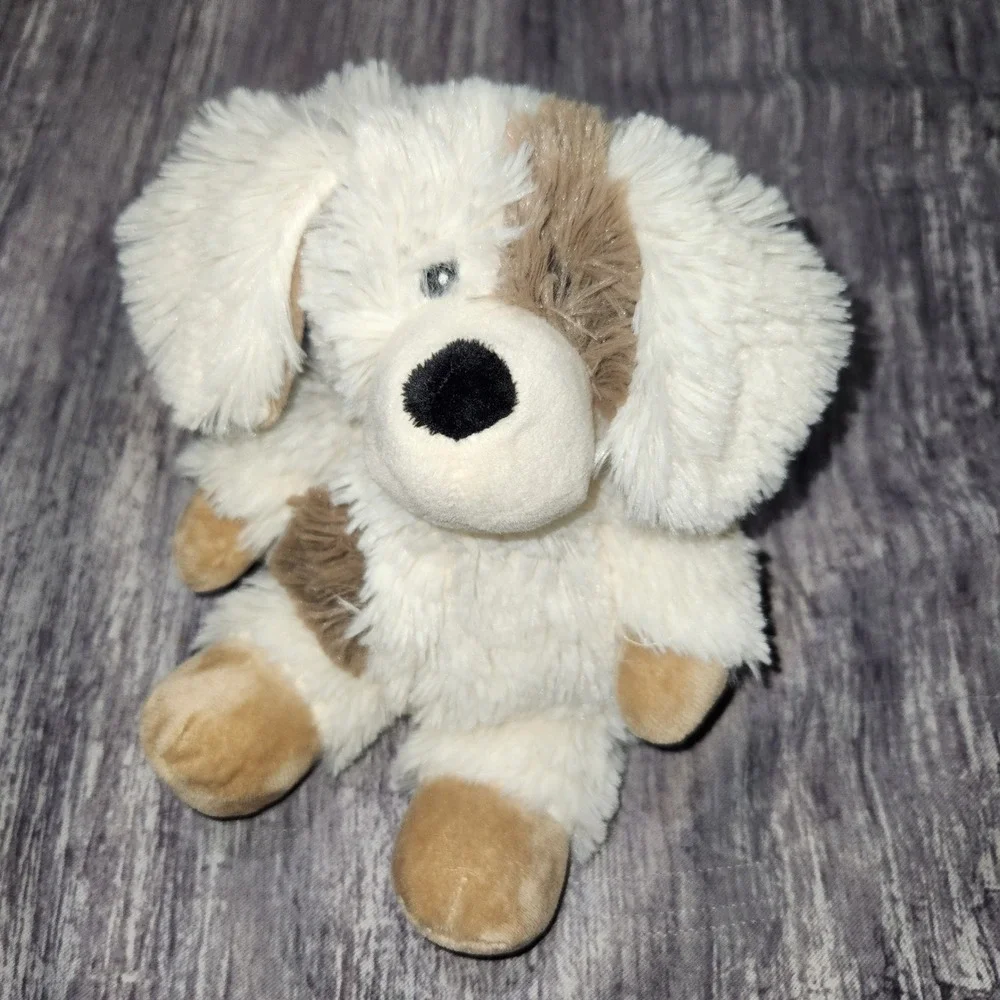 Warmies Marshmallow Puppy Dog Cream Tan Microwaveable Lavender Scented Plush